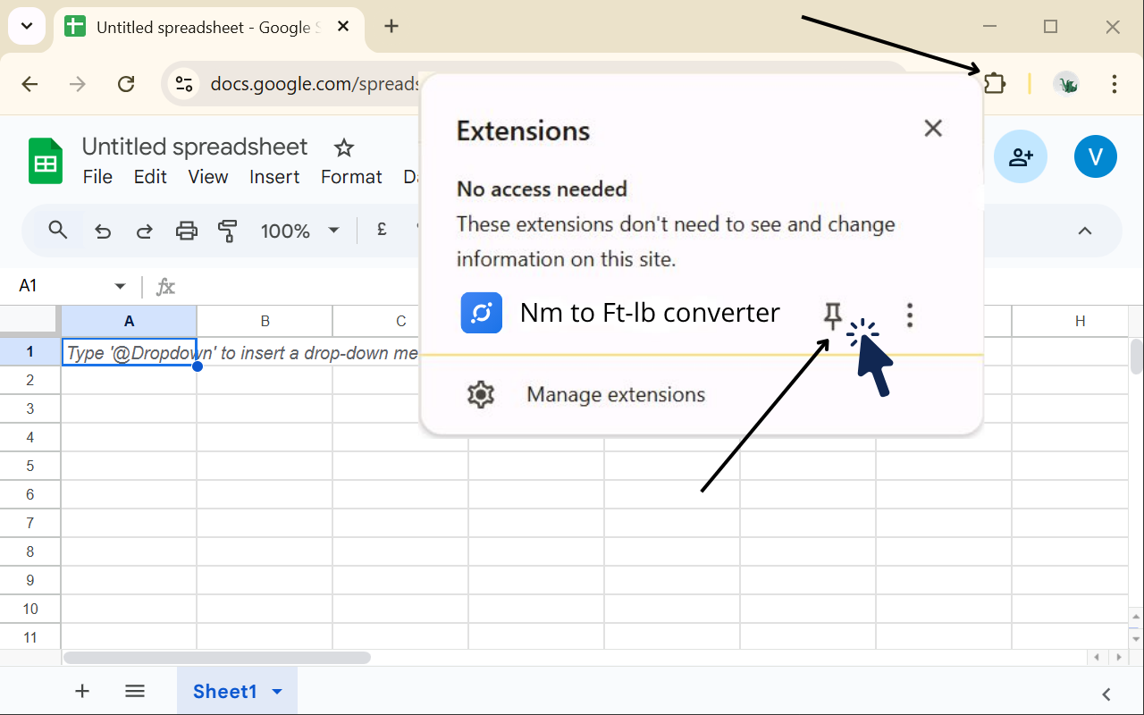 Pin extension